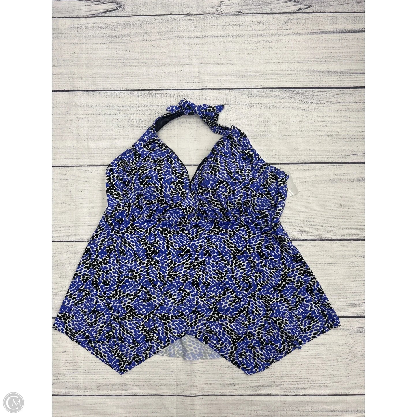 Swimsuit Top By Clothes Mentor In Blue, Size: 22