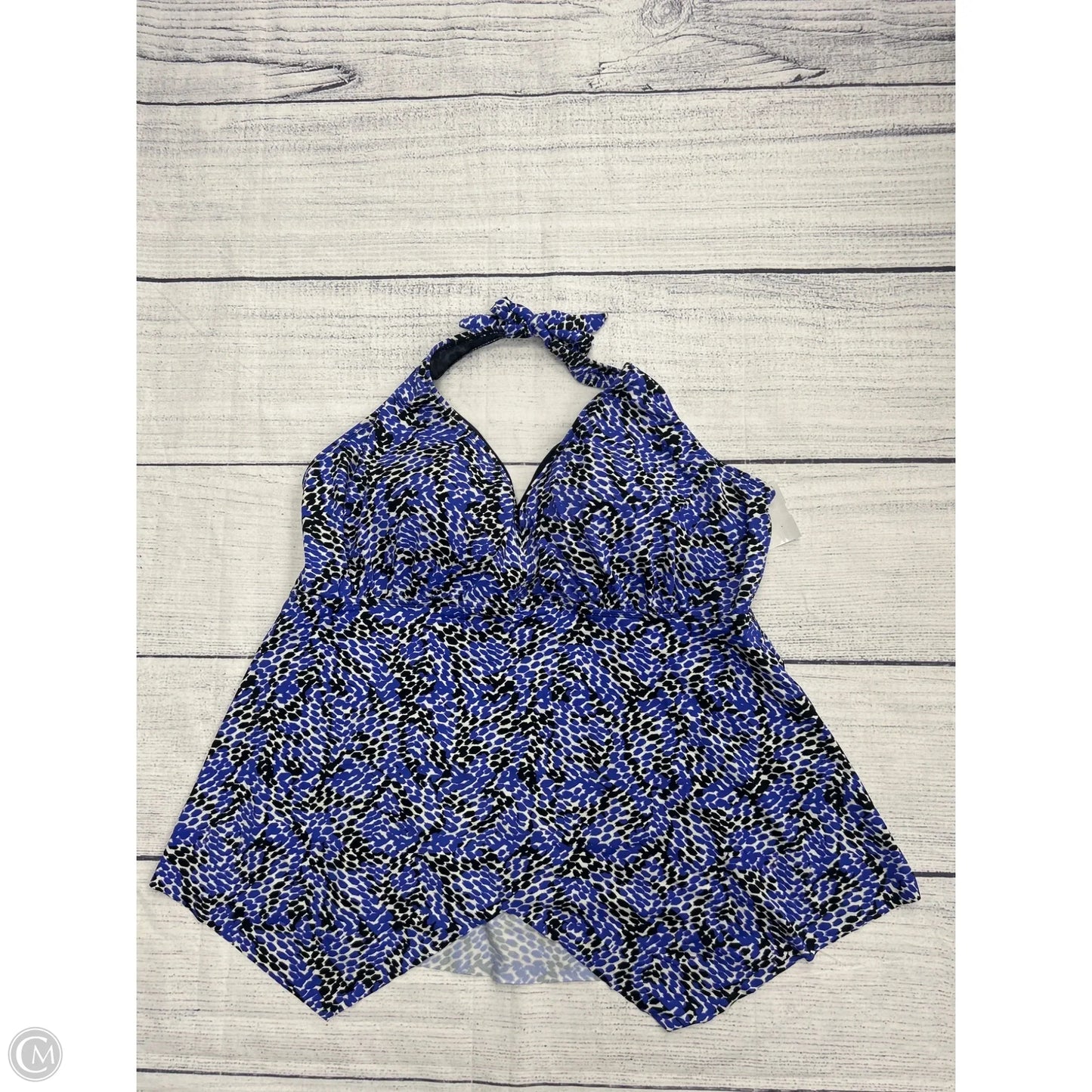 Swimsuit Top By Clothes Mentor In Blue, Size: 22