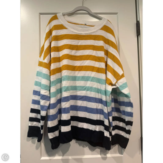 Sweater By Clothes Mentor In Striped Pattern, Size: 4x