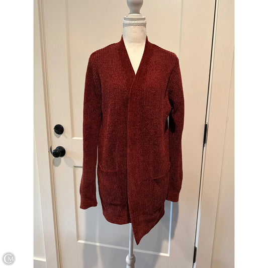 Sweater Cardigan By Matty M In Red, Size: L