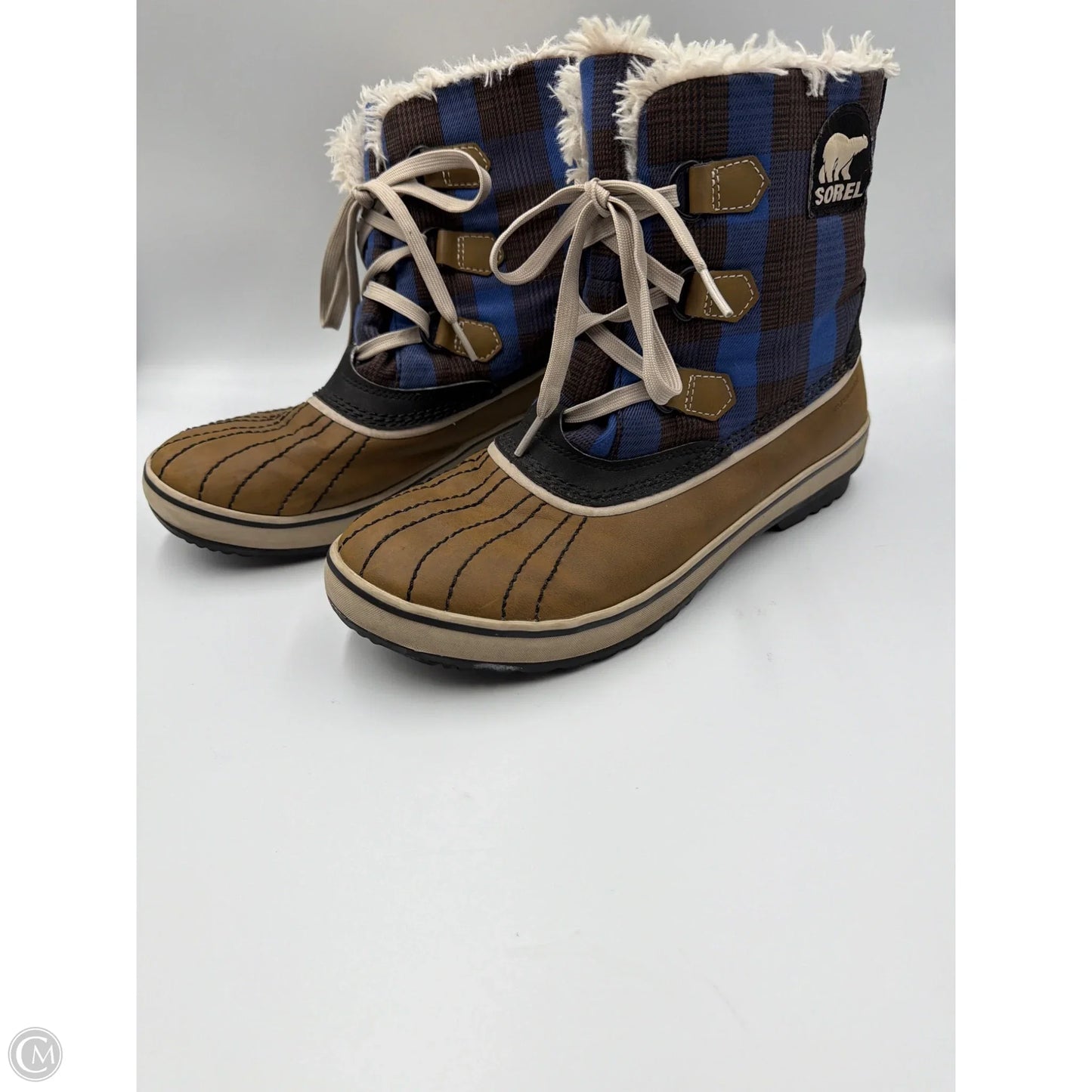 Boots Ankle Heels By Sorel In Brown, Size: 10