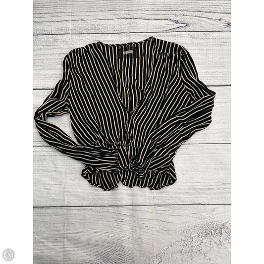 Top Long Sleeve By Reformation In Black, Size: M