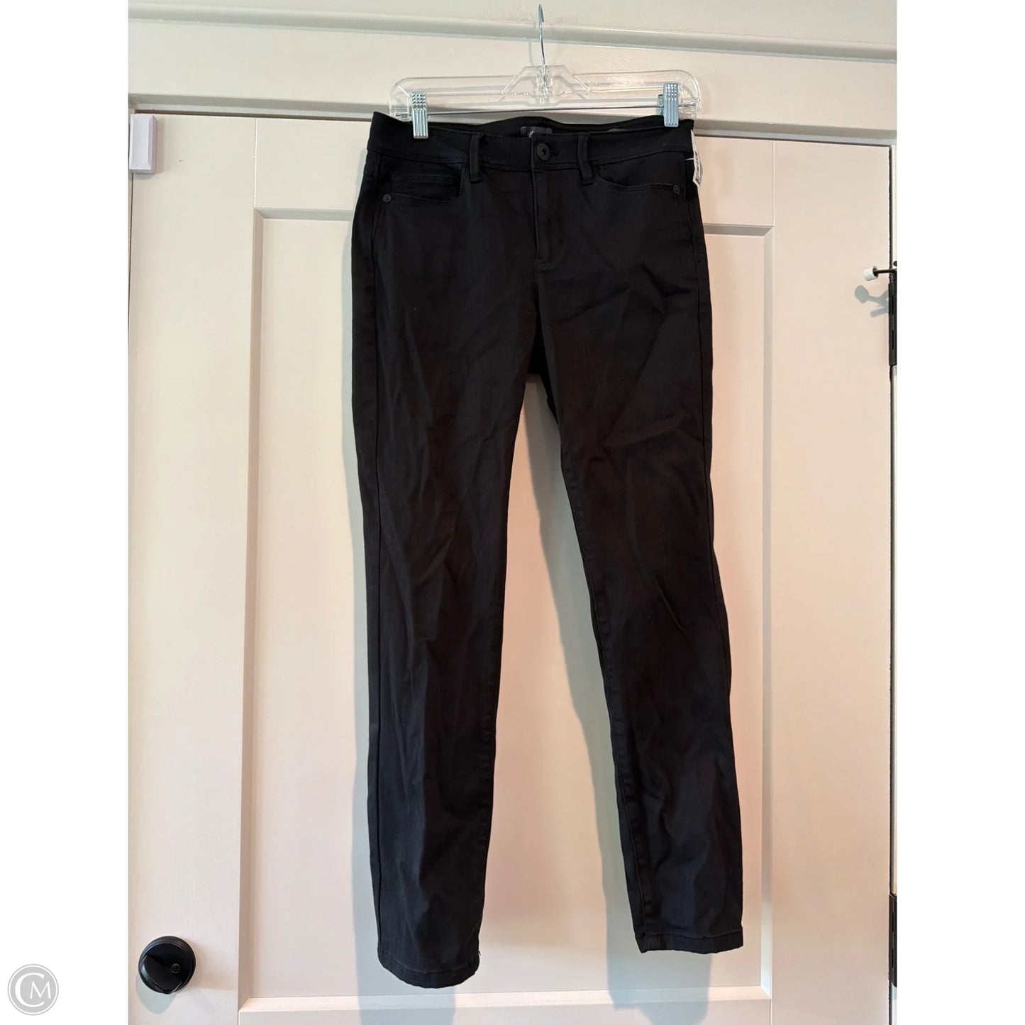 Jeans Straight By J. Jill In Black Denim, Size: 4