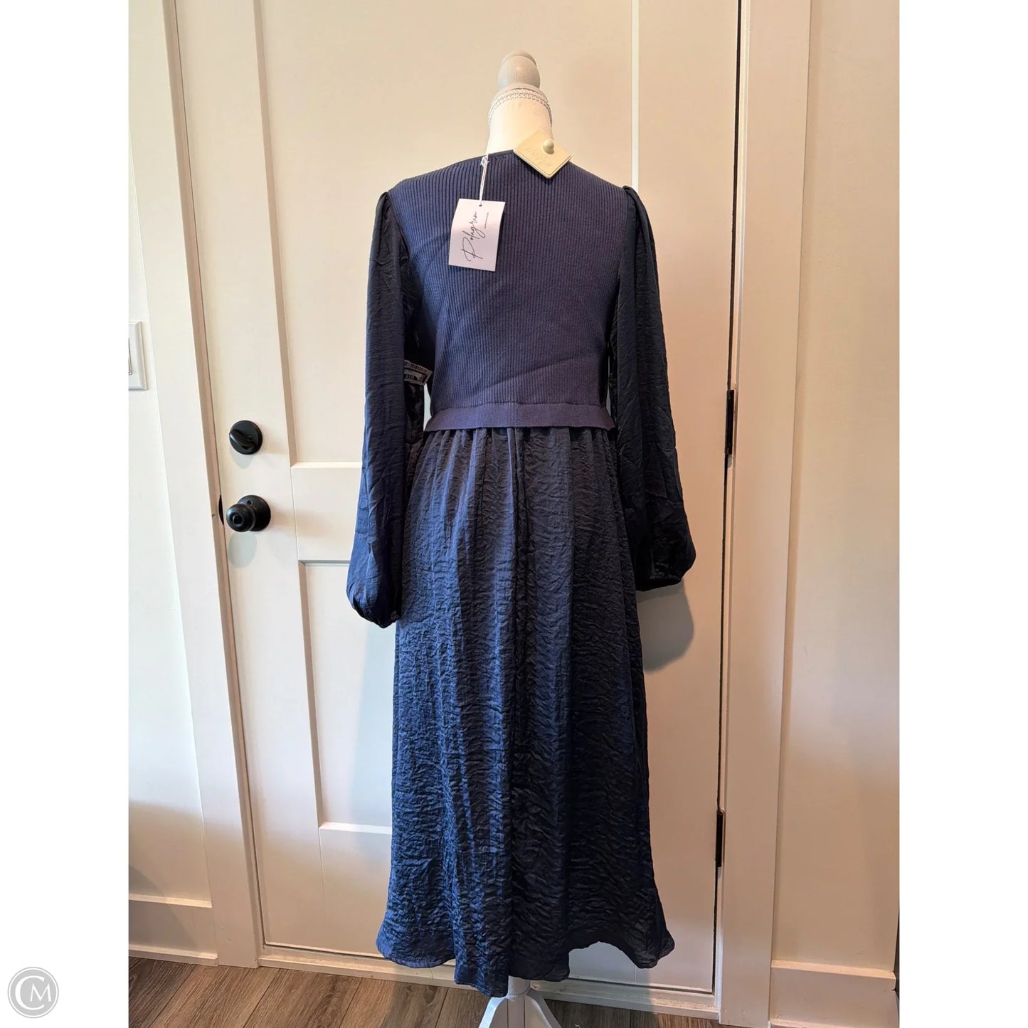 Dress Casual Maxi By Polagram In Blue, Size: L