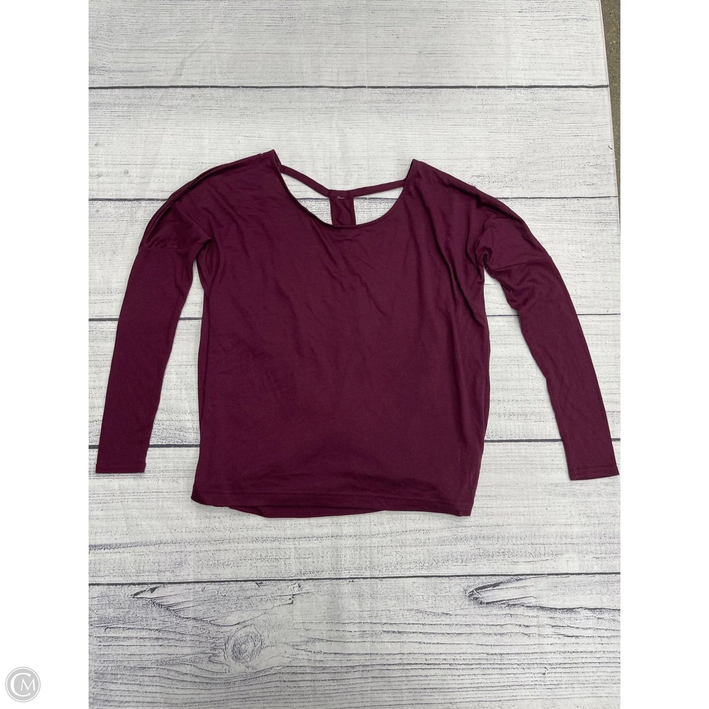 Athletic Top Long Sleeve Crewneck By Alo In Purple, Size: S