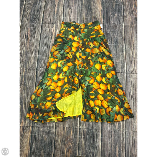 Skirt Maxi By Maeve In Green & Orange, Size: 4