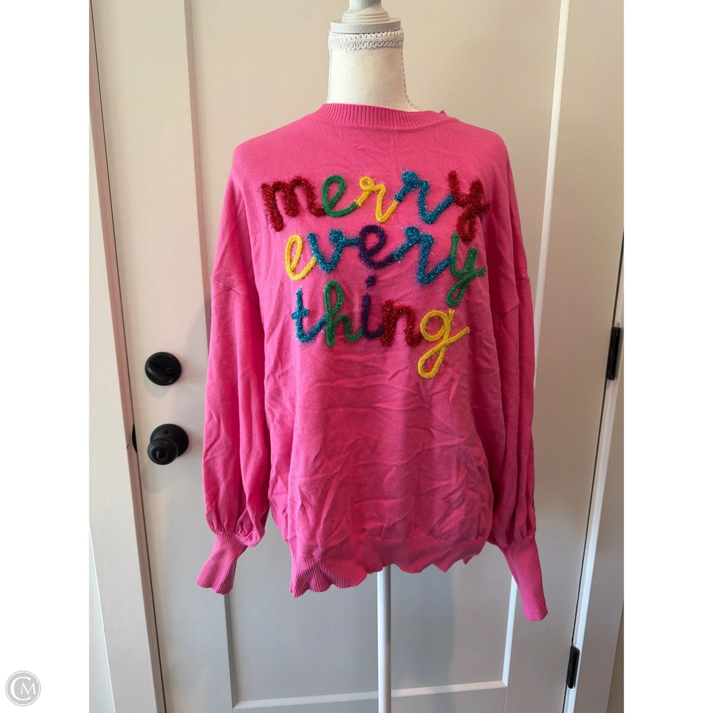 Sweater By Vine & Love In Pink, Size: L
