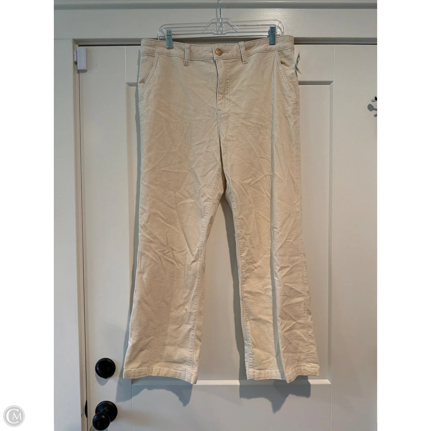 Pants Corduroy By Kut In Cream, Size: 14