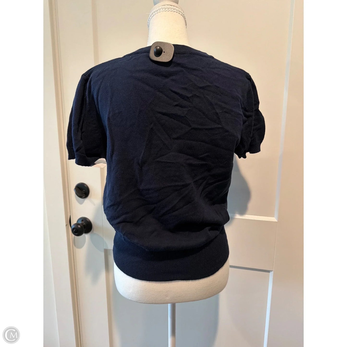 Sweater Short Sleeve By Le Lis In Navy, Size: M
