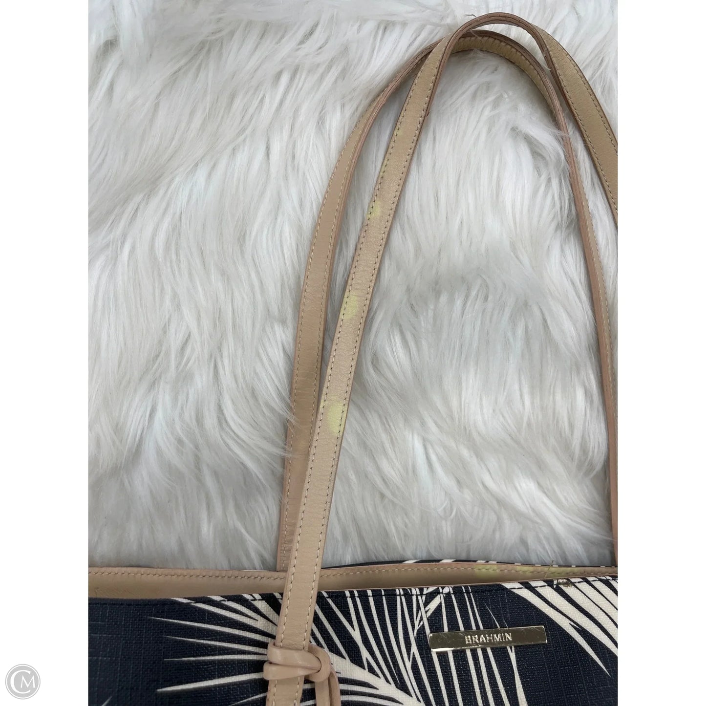 Handbag Designer By Brahmin, Size: Large