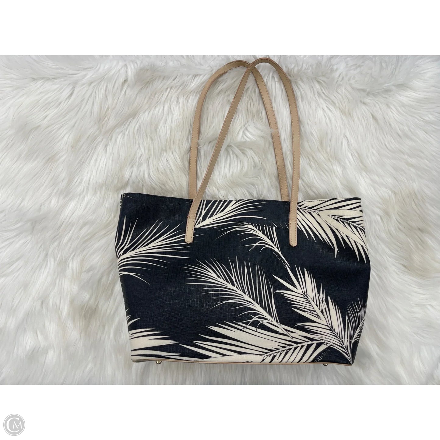 Handbag Designer By Brahmin, Size: Large