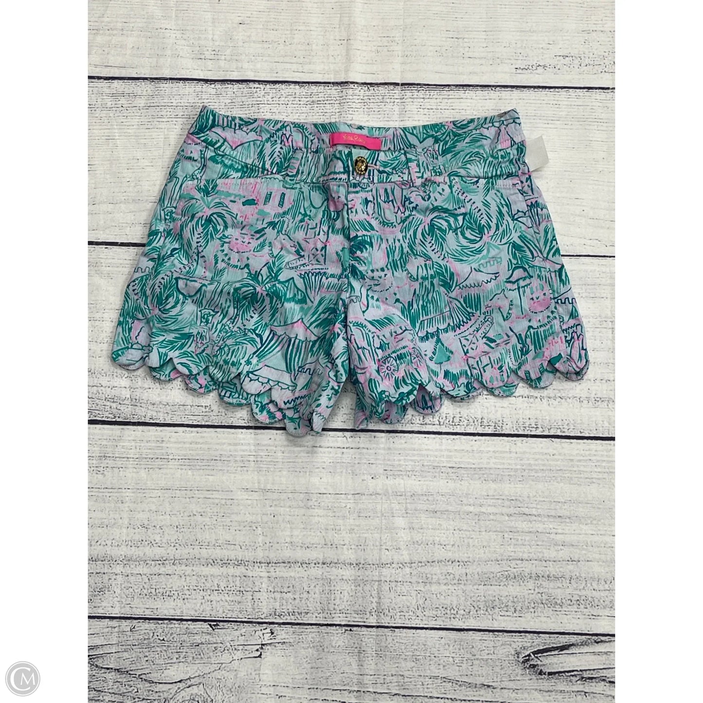 Shorts Designer By Lilly Pulitzer In Green, Size: 2