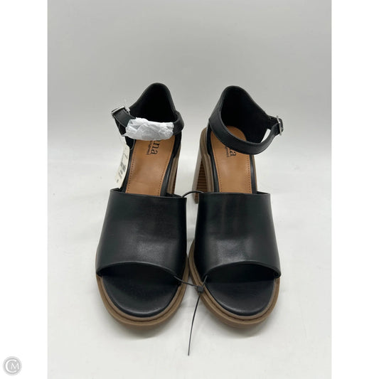 Sandals Heels Block By Ana In Black, Size: 9