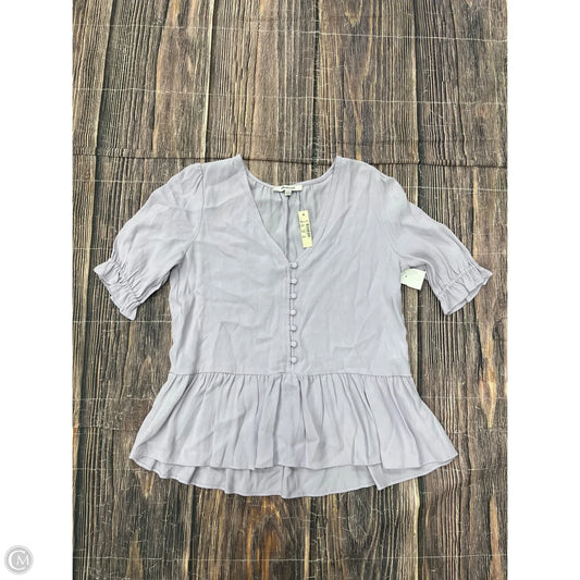 Top Short Sleeve By Madewell In Purple, Size: Xxs