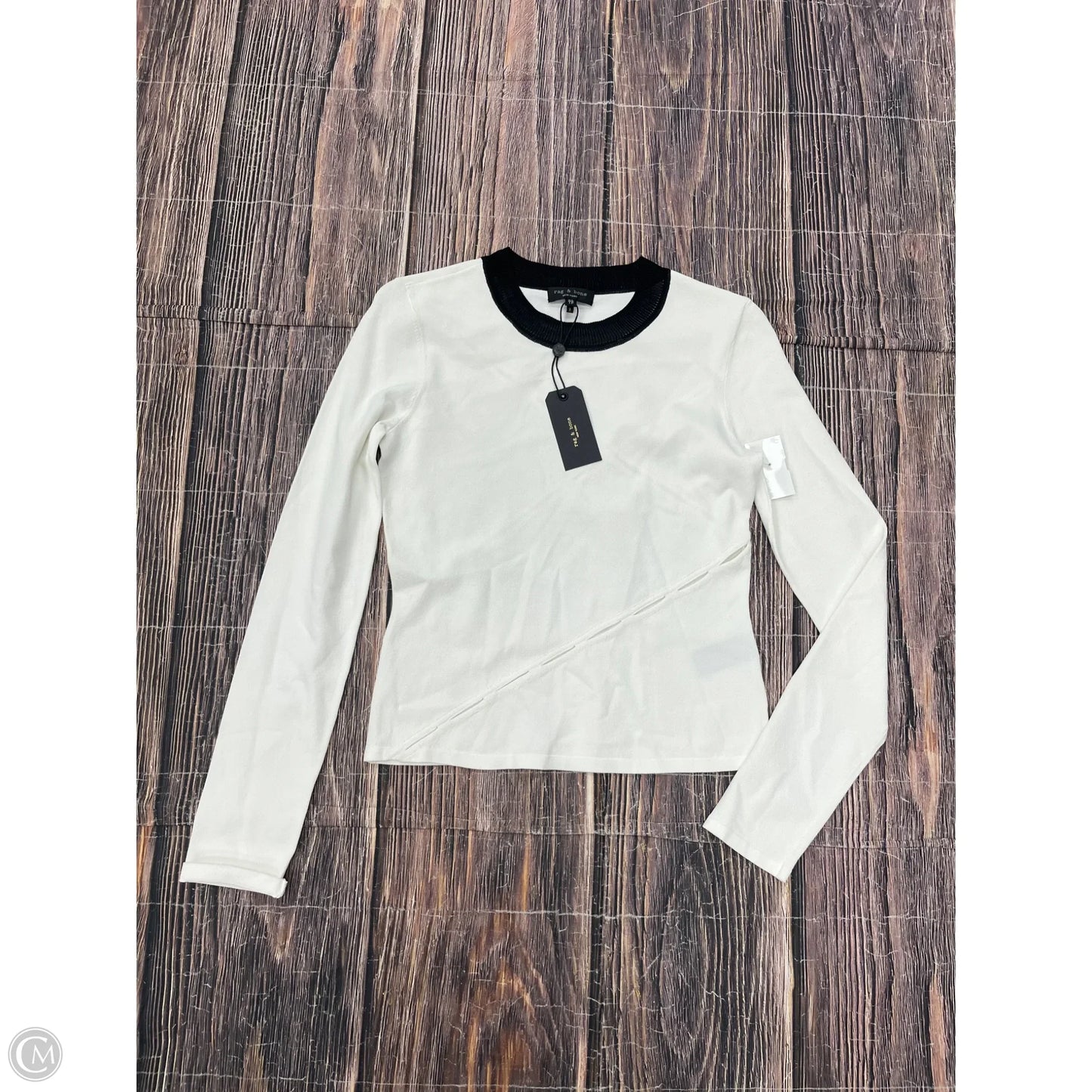 Top Long Sleeve By Rag And Bone In White, Size: Xs