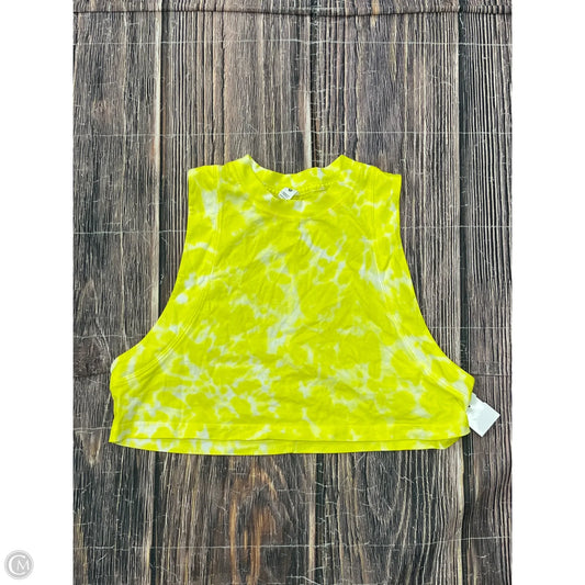 Athletic Tank Top By Lululemon In Yellow, Size: 2