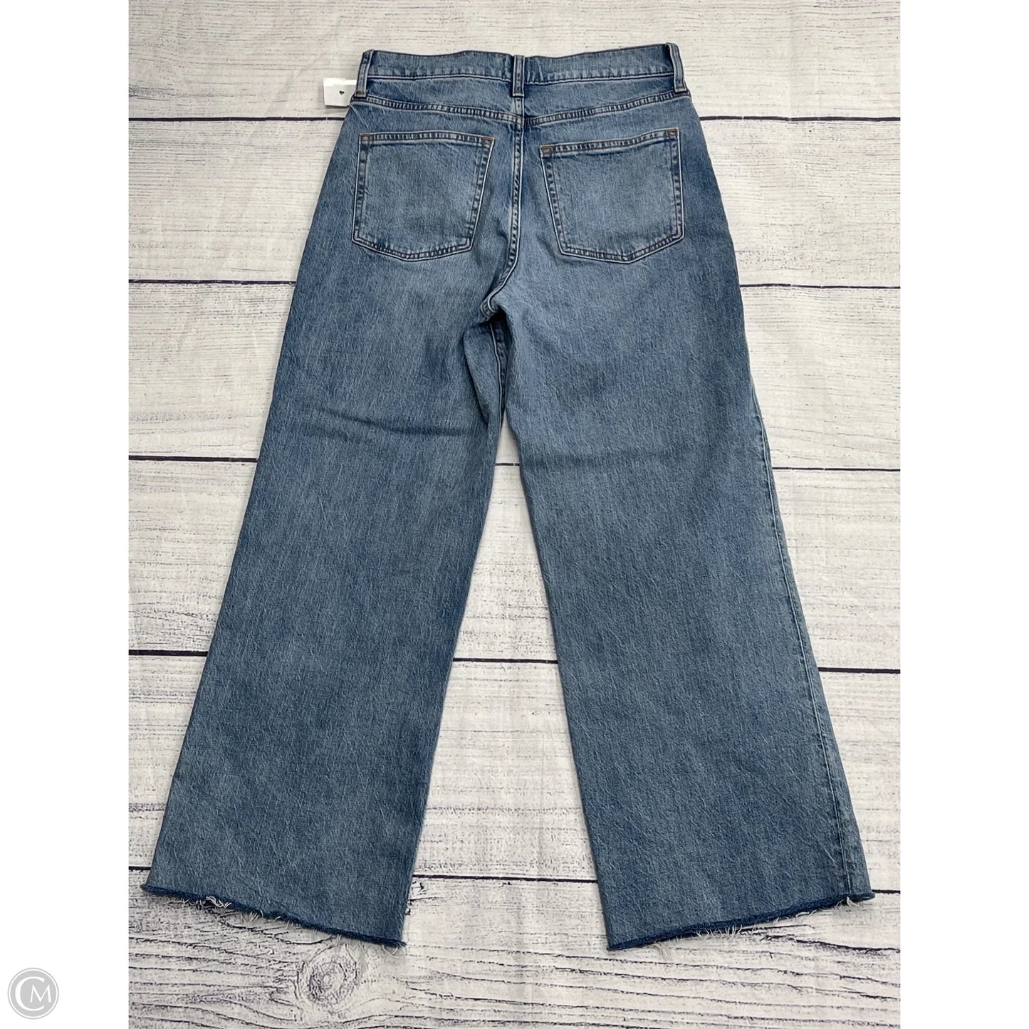 Jeans Wide Leg By J. Crew In Blue Denim, Size: 0