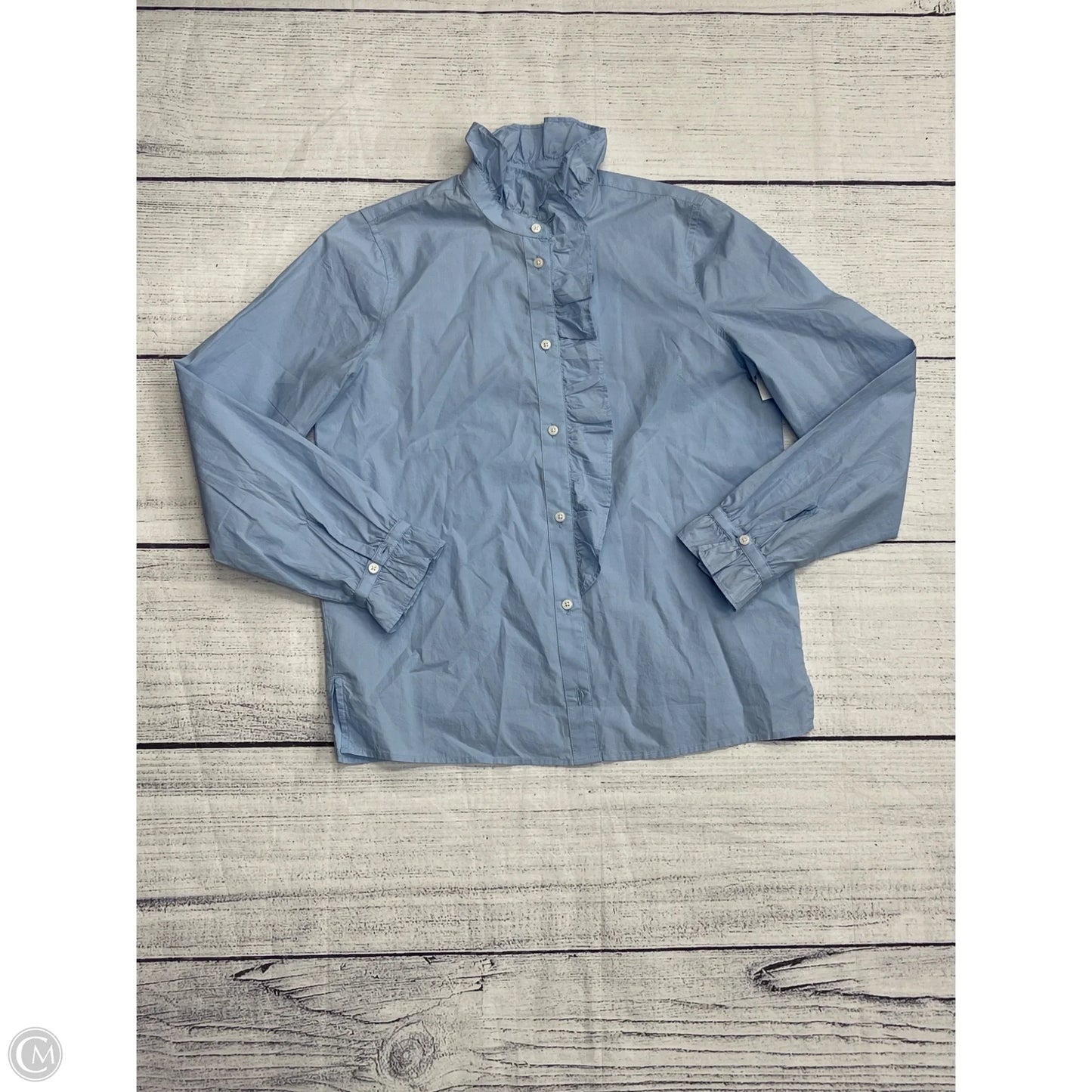 Top Long Sleeve By J. Crew In Blue, Size: 0