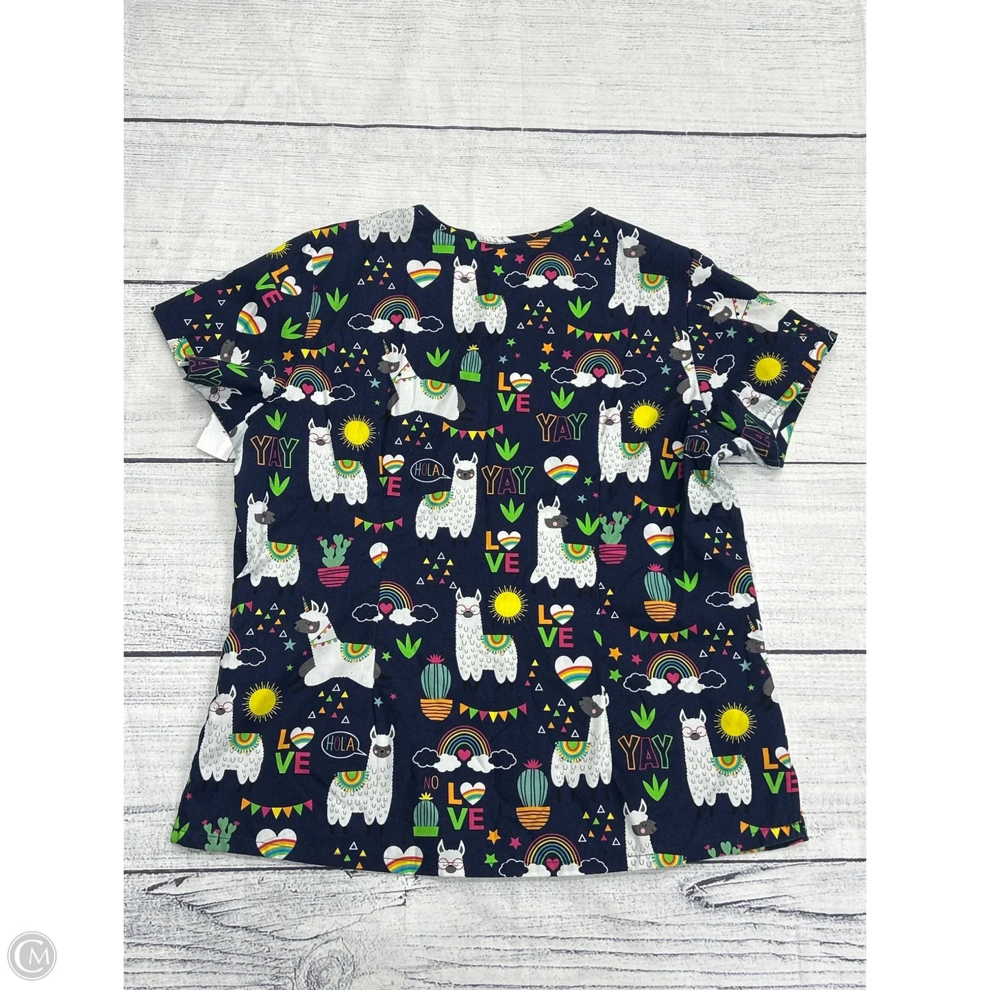 Top Short Sleeve By Clothes Mentor In Blue, Size: L