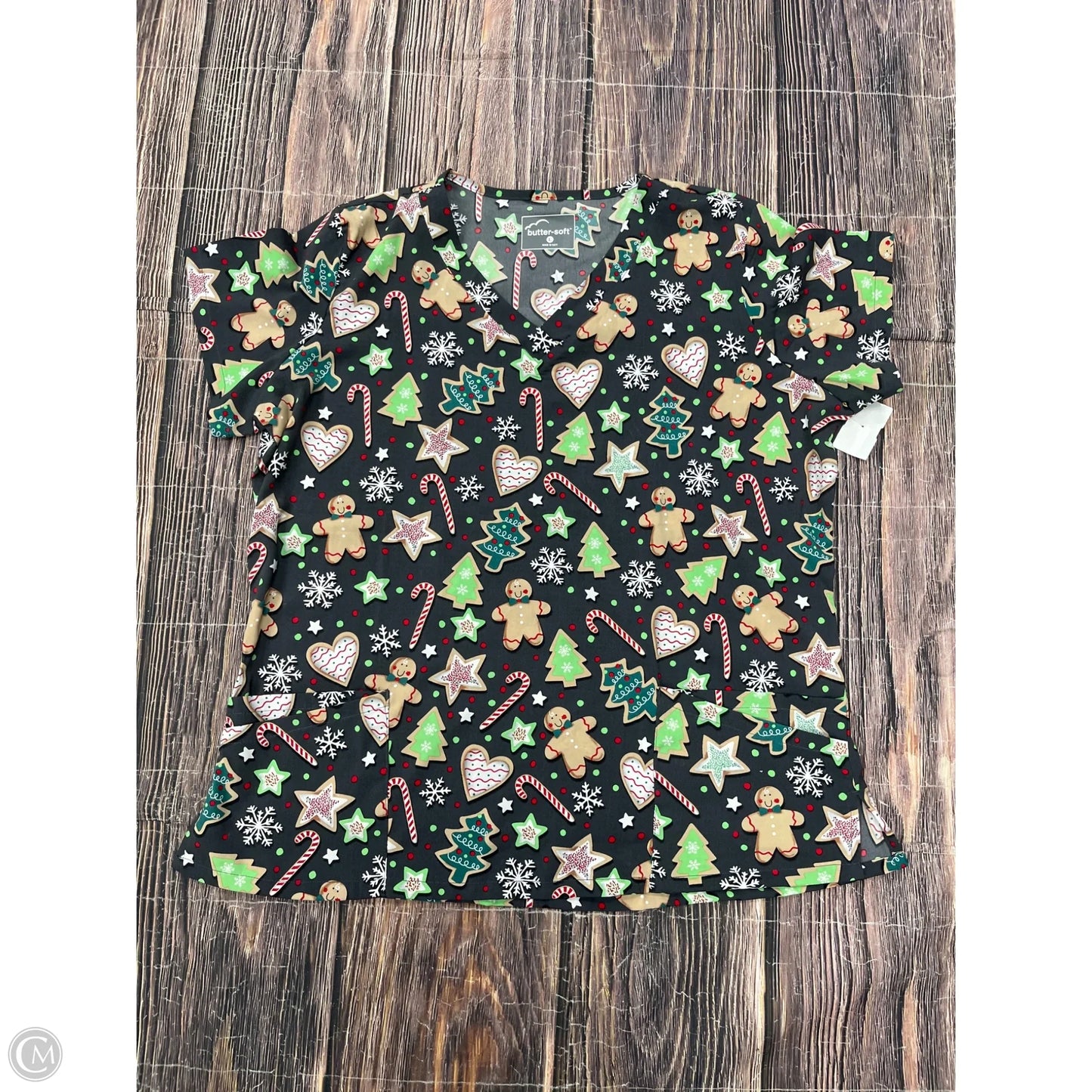 Top Short Sleeve By Clothes Mentor In Grey, Size: L