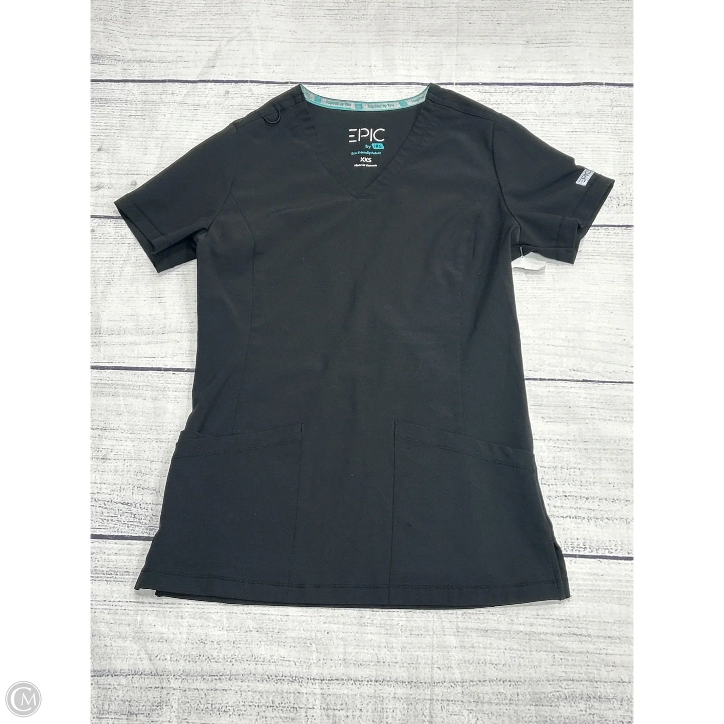 Top Short Sleeve By Epic In Black, Size: Xxs