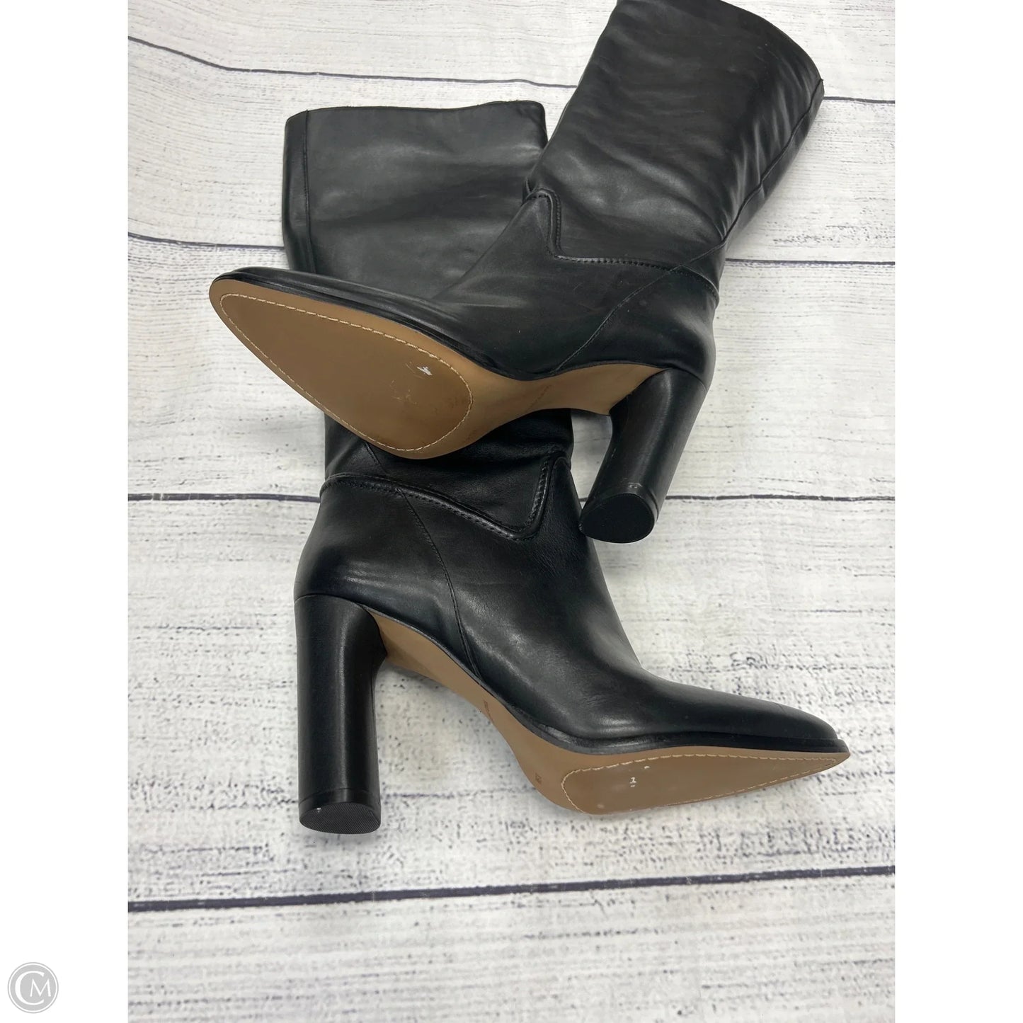 Boots Knee Heels By Vince Camuto In Black, Size: 8.5