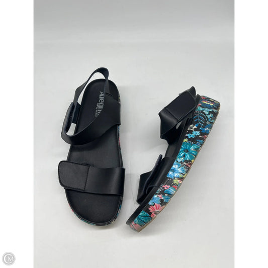 Sandals Heels Platform By Alegria In Black, Size: 10