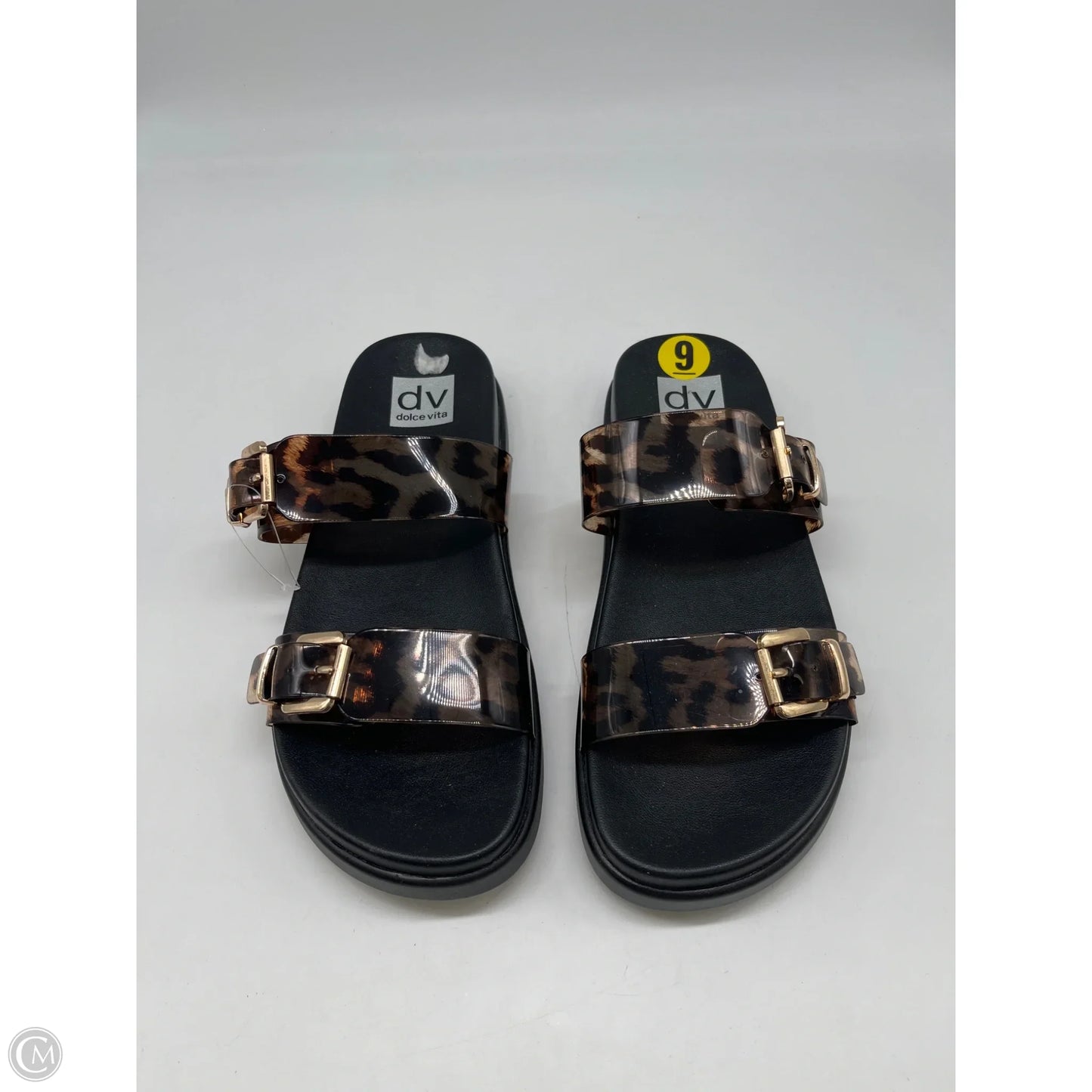 Sandals Flats By Dv In Animal Print, Size: 9