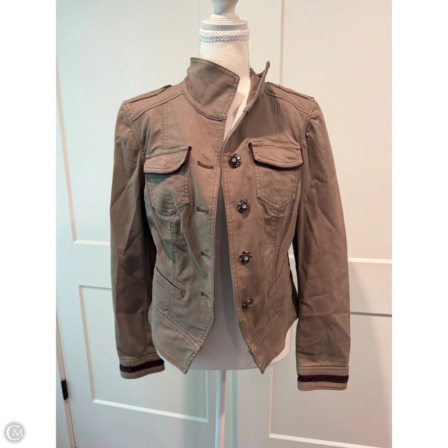 Jacket Utility By White House Black Market In Green, Size: 6