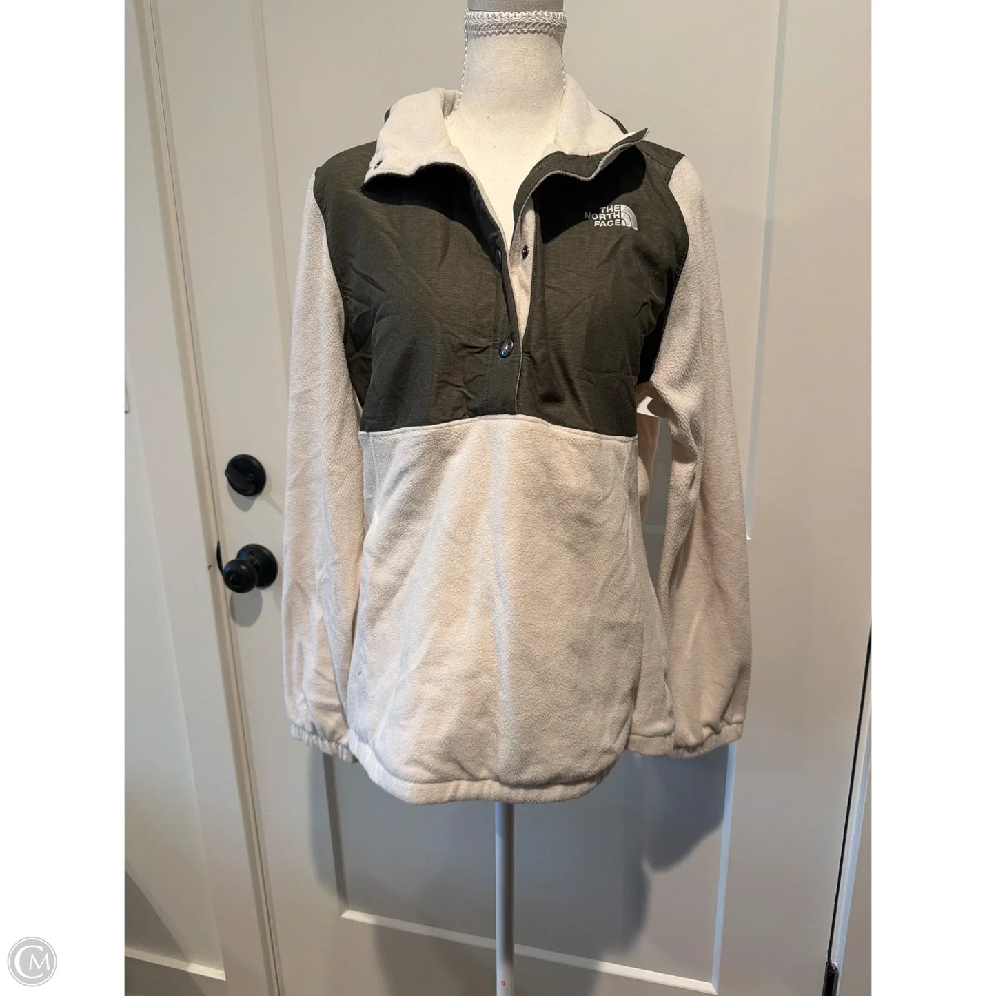 Jacket Fleece By The North Face In Cream & Green, Size: M