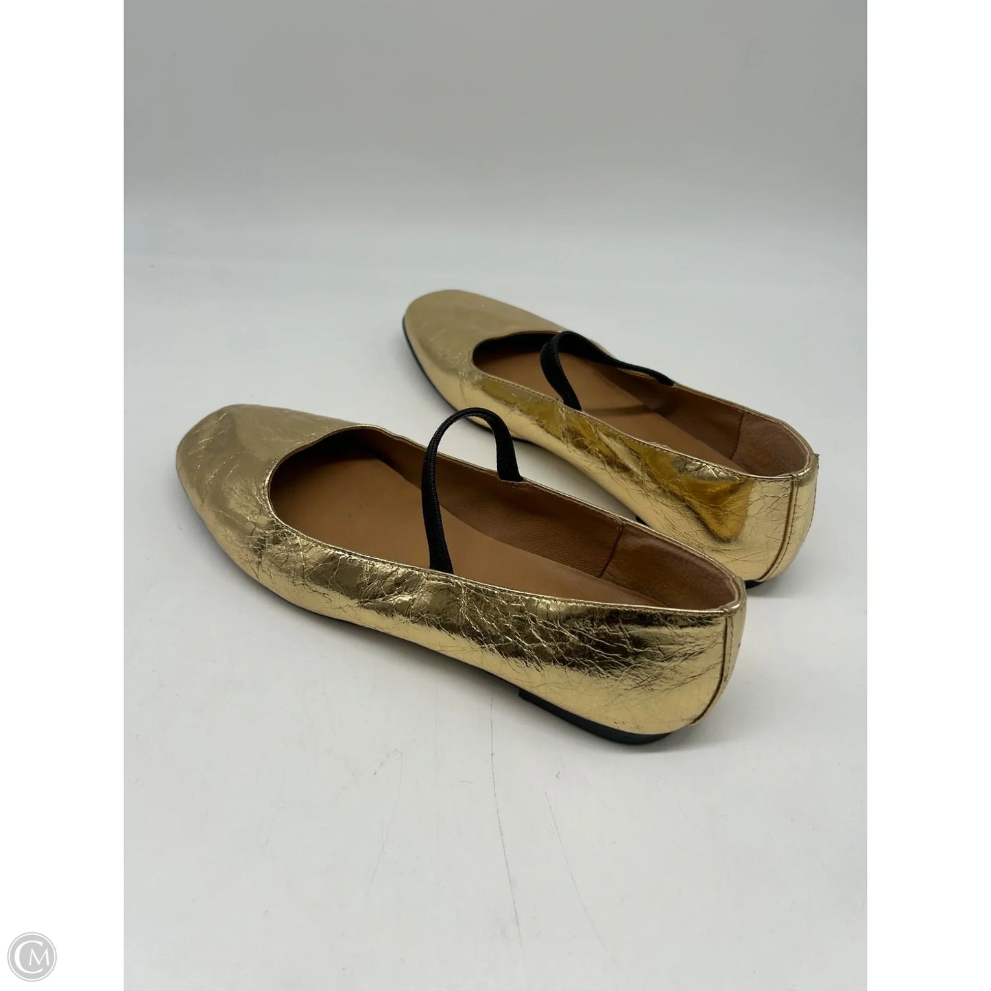 Shoes Flats By Madewell In Gold, Size: 8