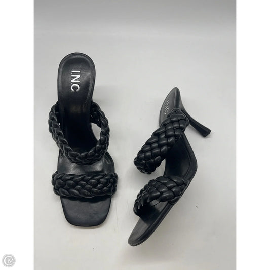 Sandals Heels Stiletto By Inc In Black, Size: 12