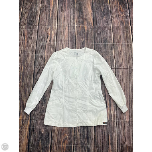 Top Long Sleeve By Clothes Mentor In White, Size: M