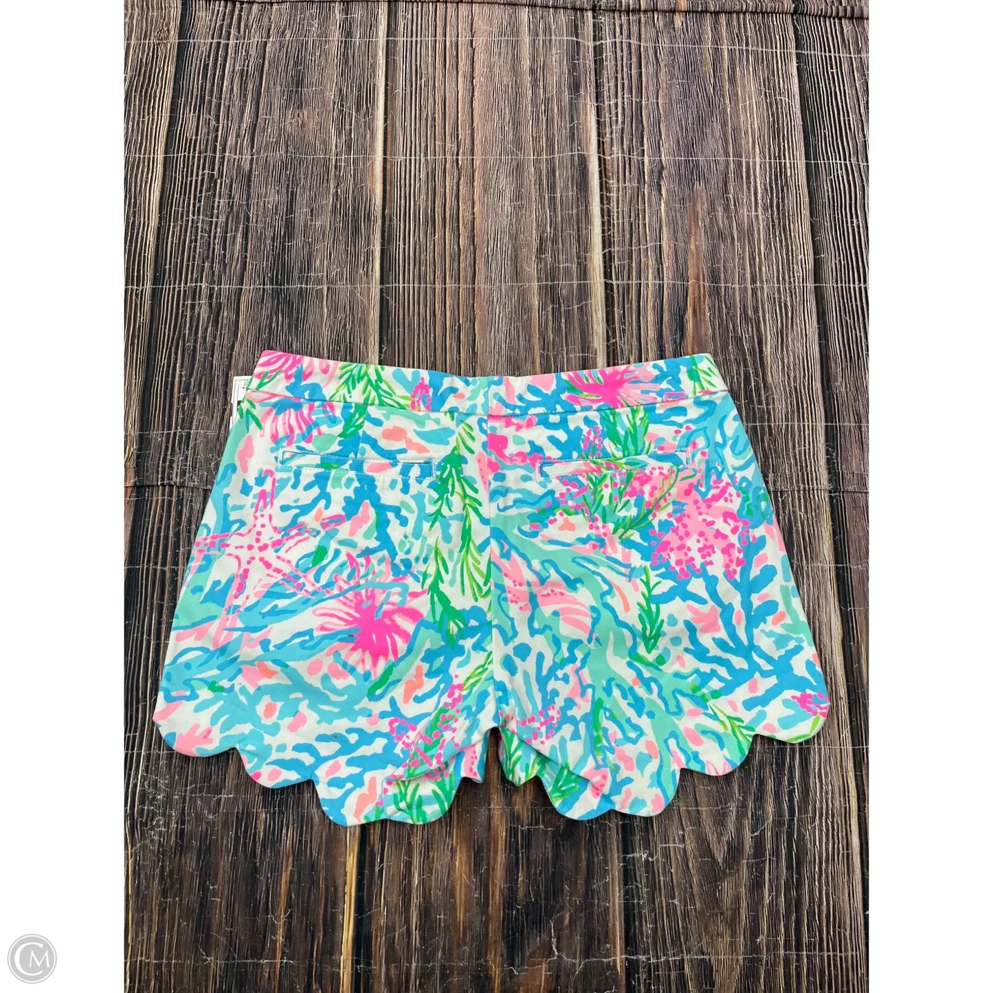Shorts Designer By Lilly Pulitzer In Blue & Pink, Size: 4
