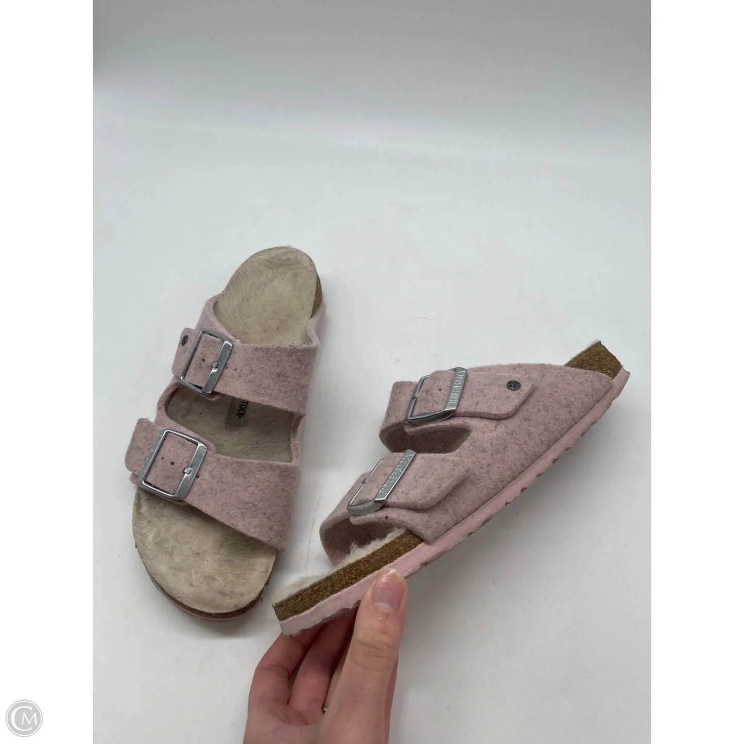 Sandals Flats By Birkenstock In Pink, Size: 6