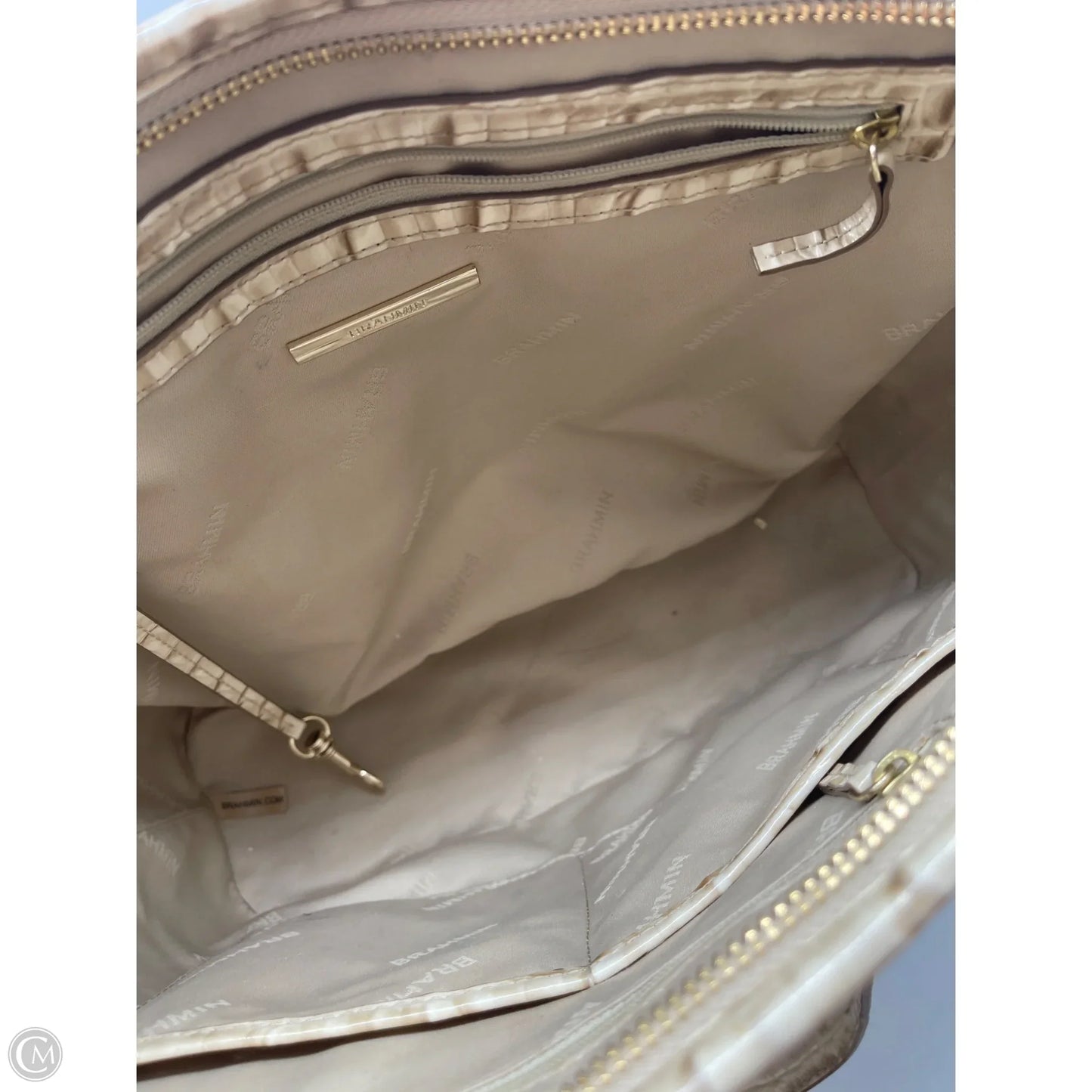 Handbag Designer By Brahmin, Size: Large