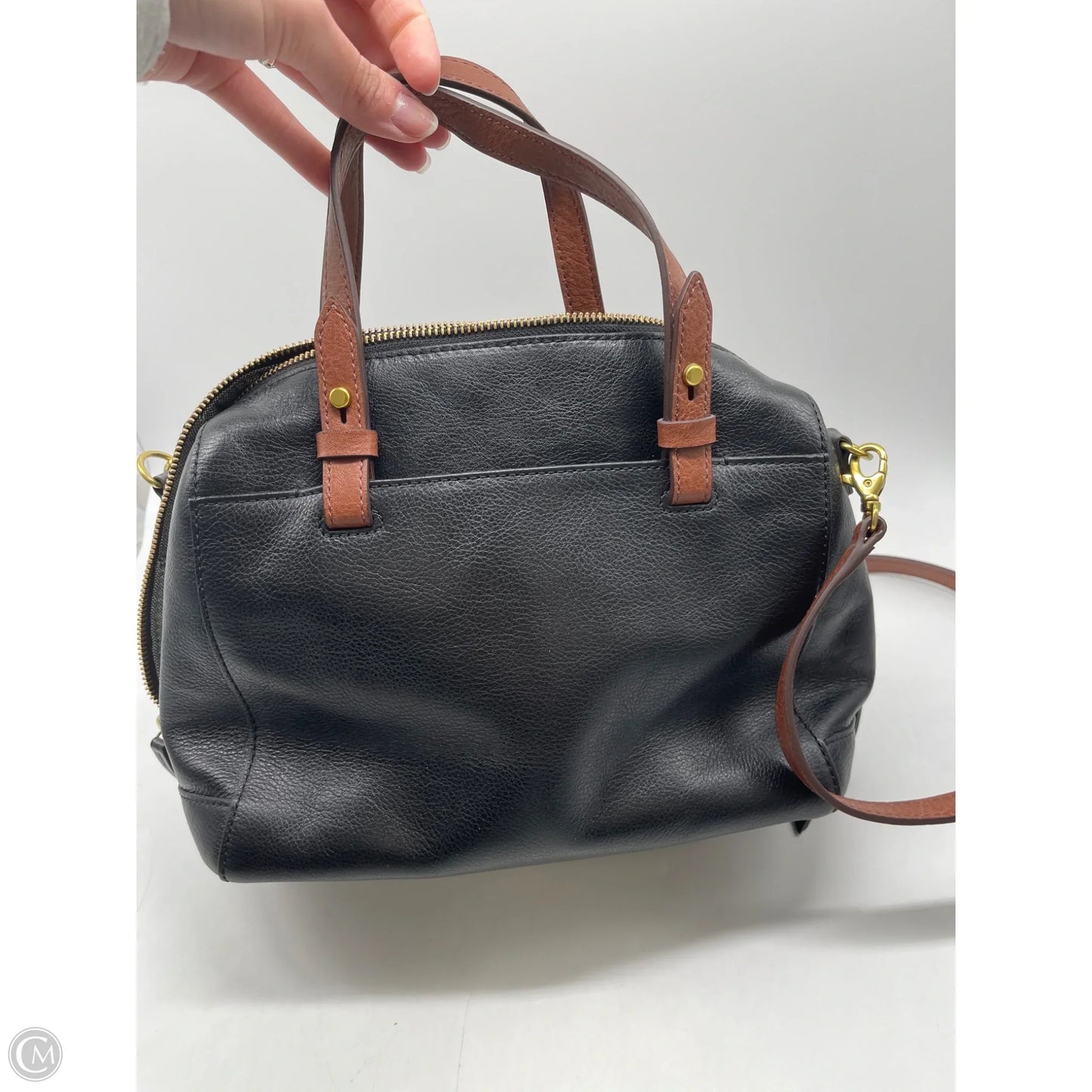 Crossbody Leather By Fossil, Size: Small