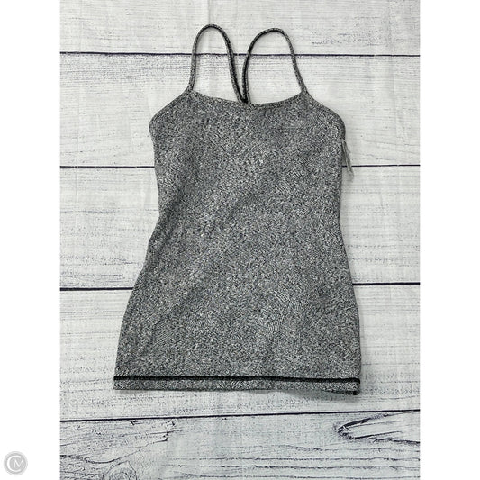 Athletic Tank Top By Lululemon In Grey, Size: 4