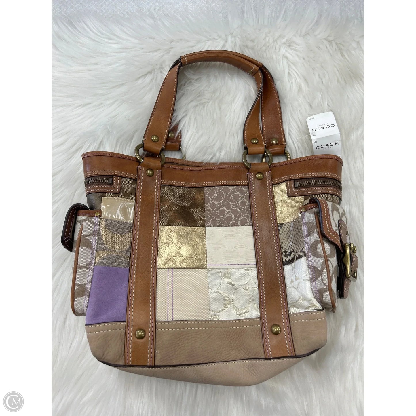 Handbag Designer By Coach, Size: Medium