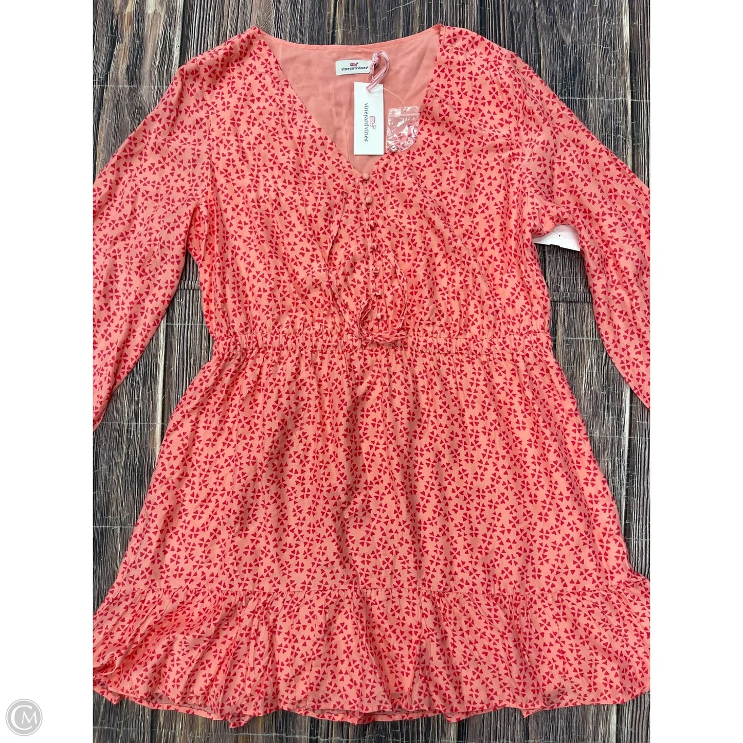 Dress Casual Short By Vineyard Vines In Pink, Size: L
