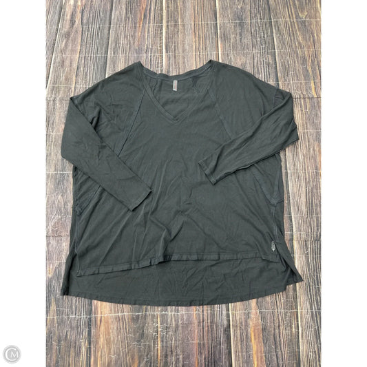 Athletic Top Long Sleeve Crewneck By Free People In Black, Size: Xs