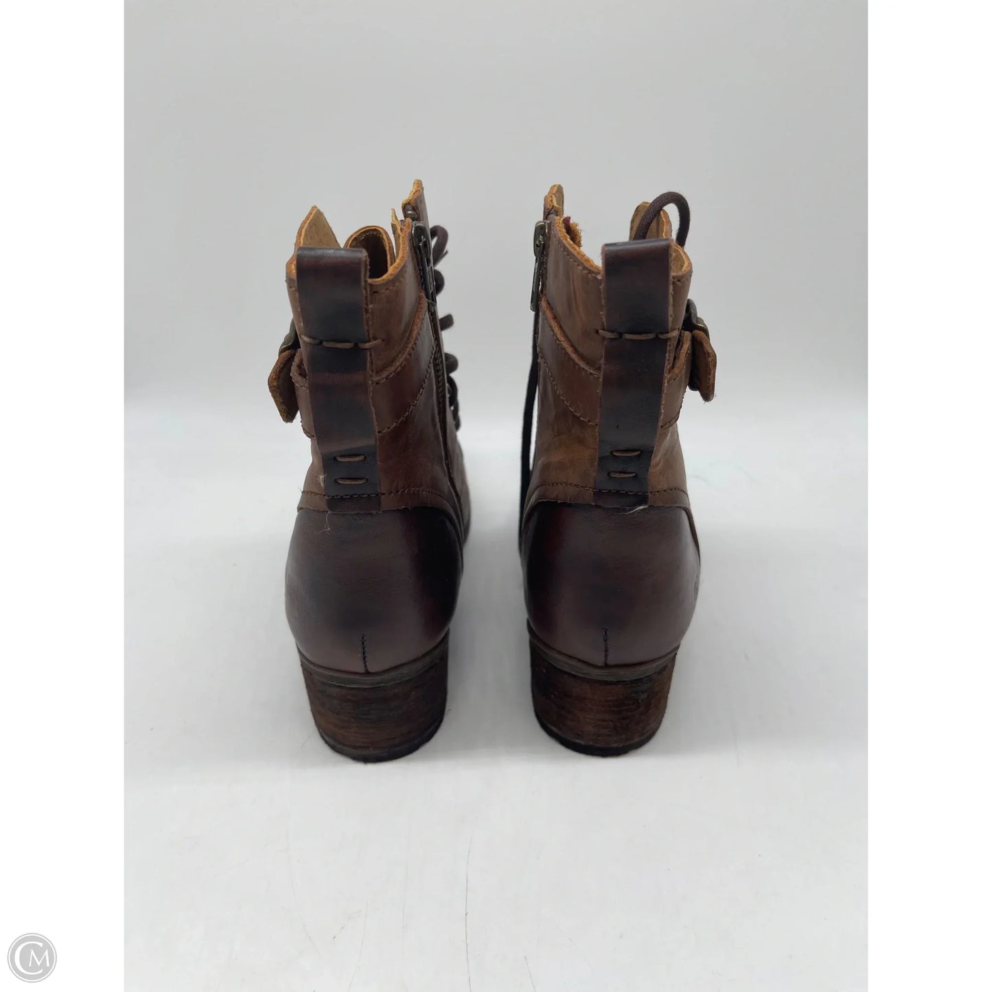 Boots Ankle Flats By Born In Brown, Size: 9.5