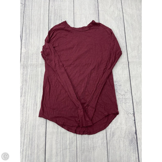 Top Long Sleeve By We The Free In Red, Size: S