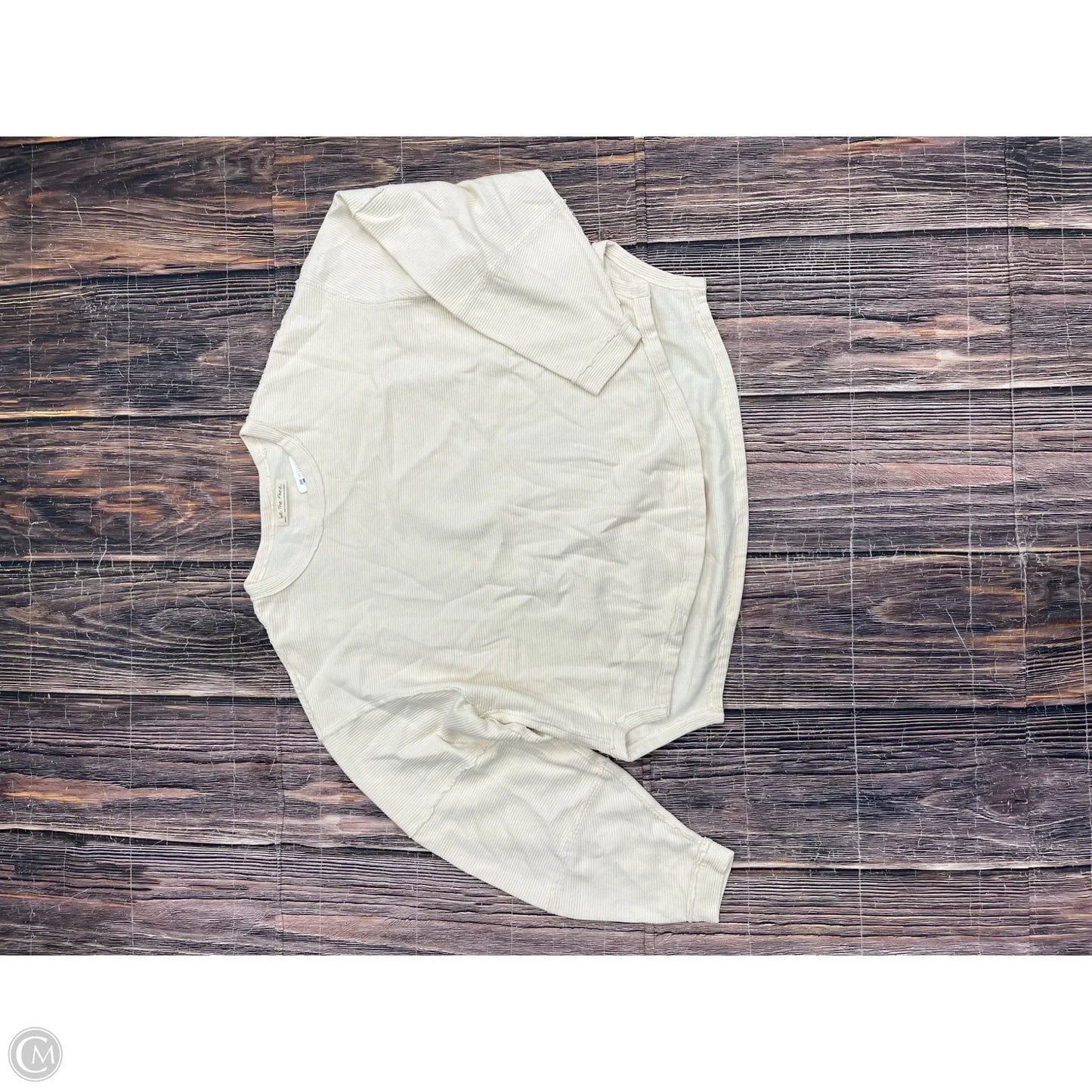 Top Long Sleeve By We The Free In Cream, Size: S