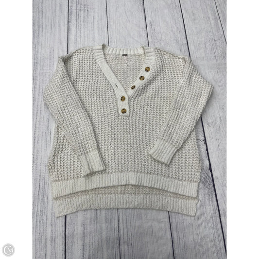 Sweater By Free People In White, Size: S