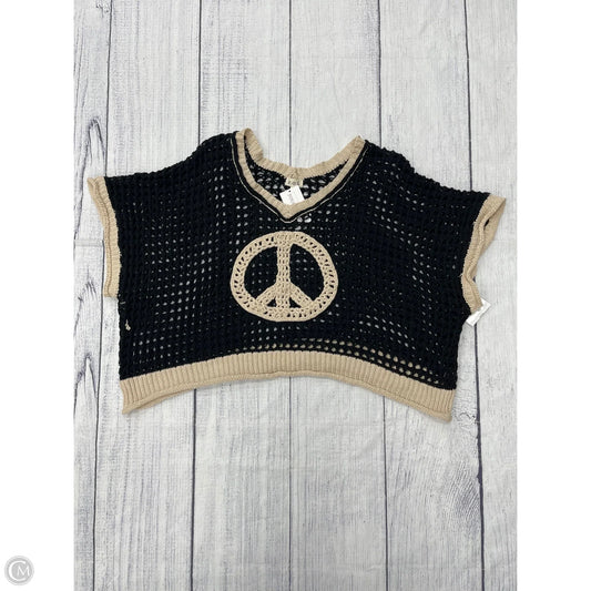 Top Short Sleeve By Pol In Black, Size: M