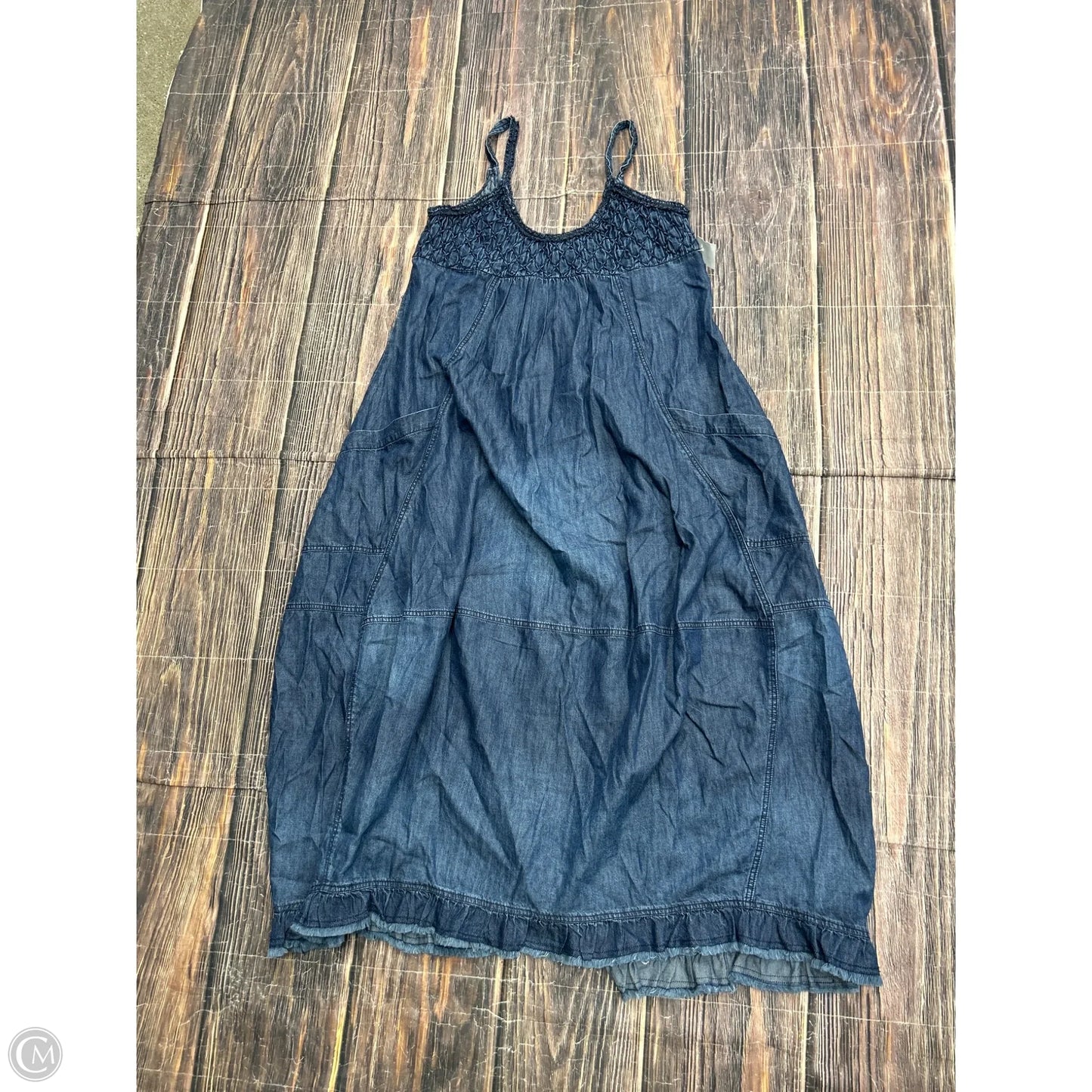 Dress Casual Maxi By Free People In Blue Denim, Size: S