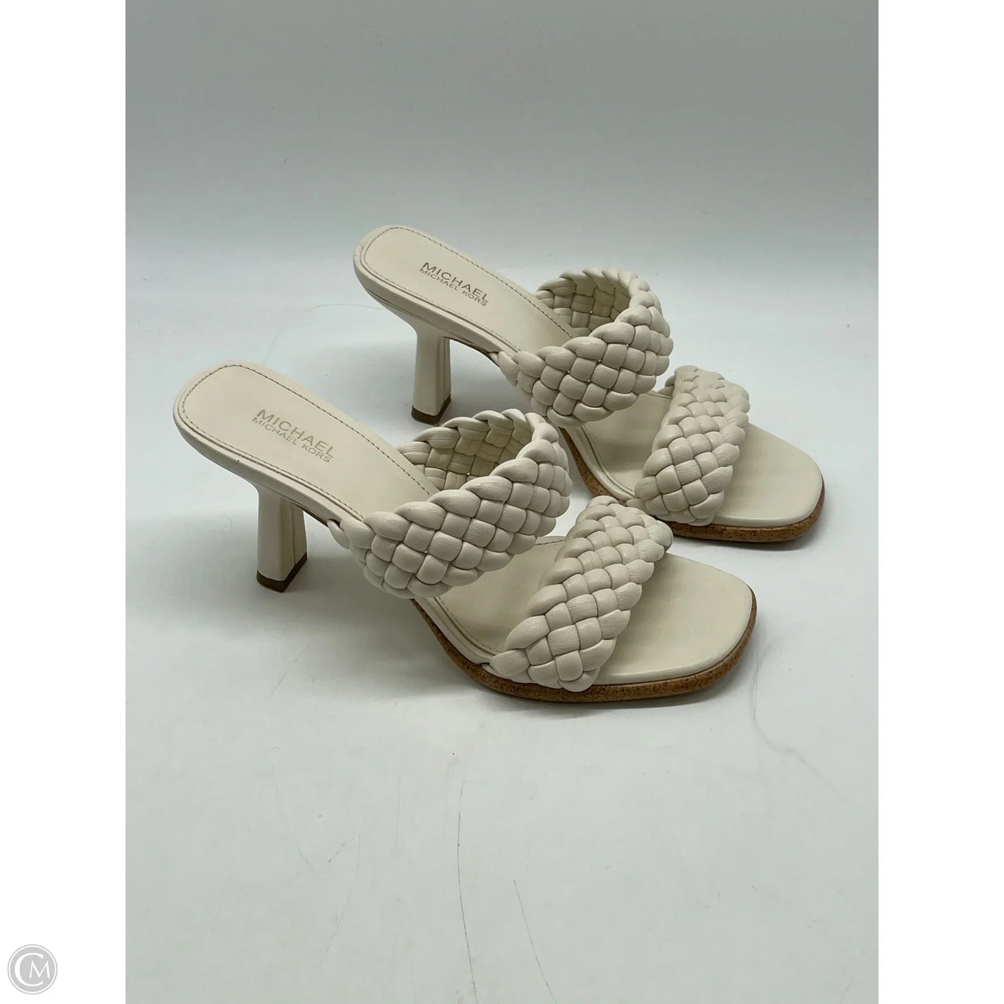Sandals Heels Kitten By Michael By Michael Kors In White, Size: 7