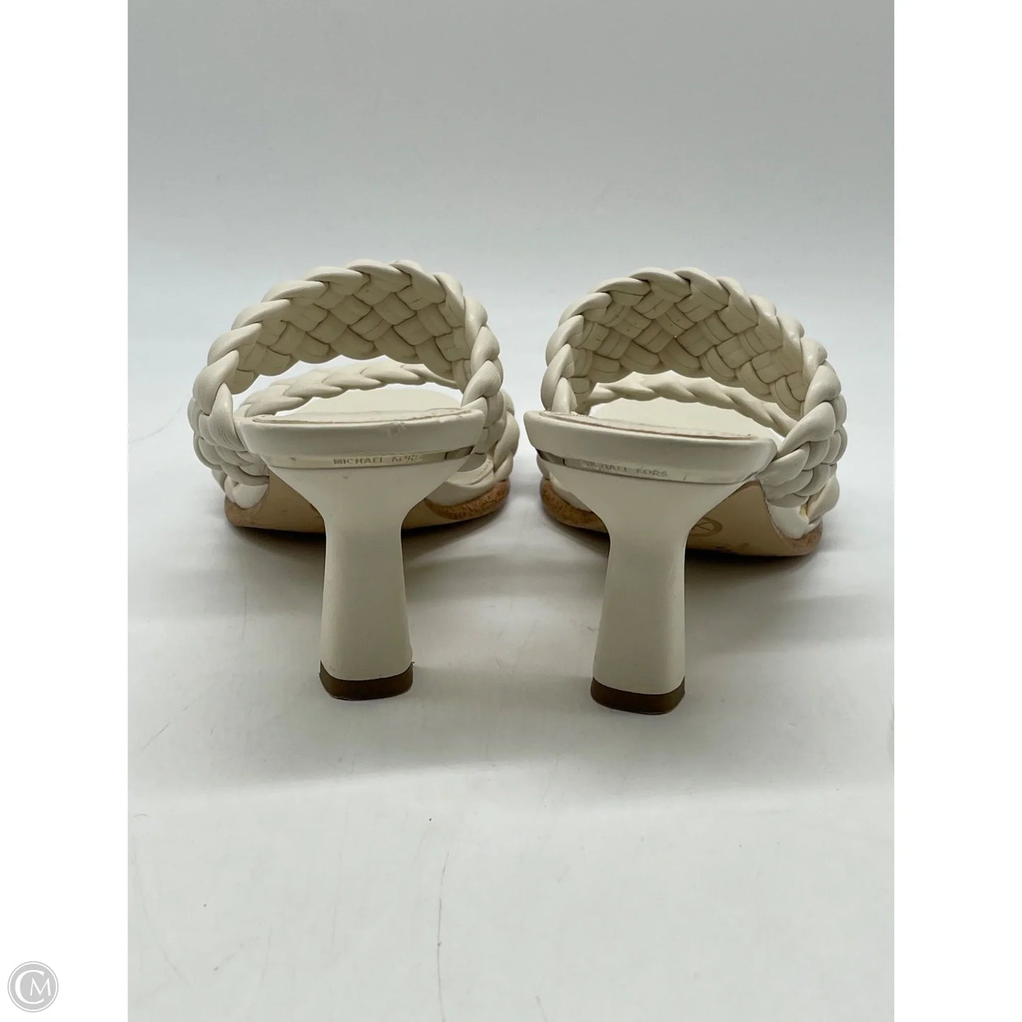 Sandals Heels Kitten By Michael By Michael Kors In White, Size: 7