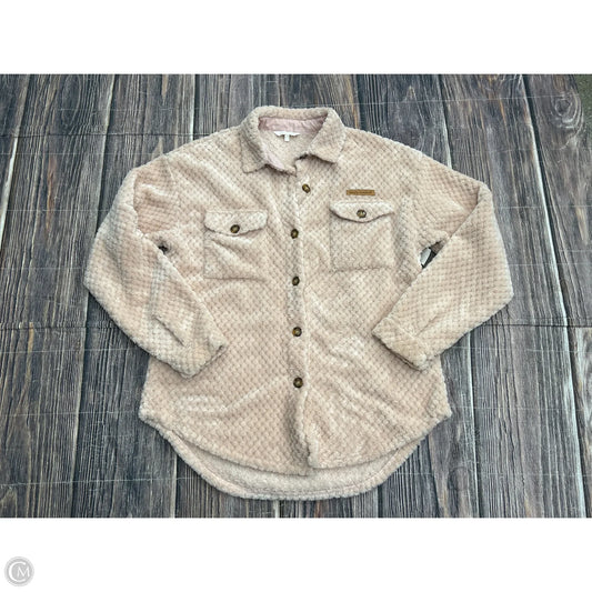 Jacket Fleece By Simply Southern In Pink, Size: Xl